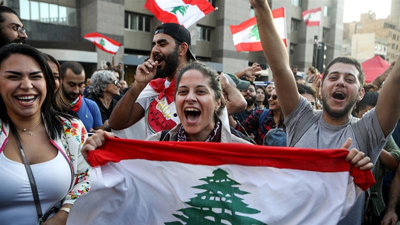Lebanon protests surge on