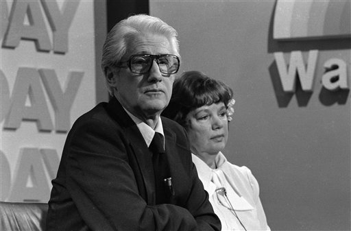 *** FILE *** Former Associate FBI Director W. Mark Felt, and his wife Audrey, appear on NBCs TODAY television show in Washington, D.C. in this Tuesday, April 11, 1978 file photo. Felt, the former FBI second-in-command who revealed himself as Deep Throat 30 years after he tipped off reporters to the Watergate scandal that toppled a president, died Thursday Dec. 18, 2008. He was 95. (AP Photo/Bob Daugherty, FILE)