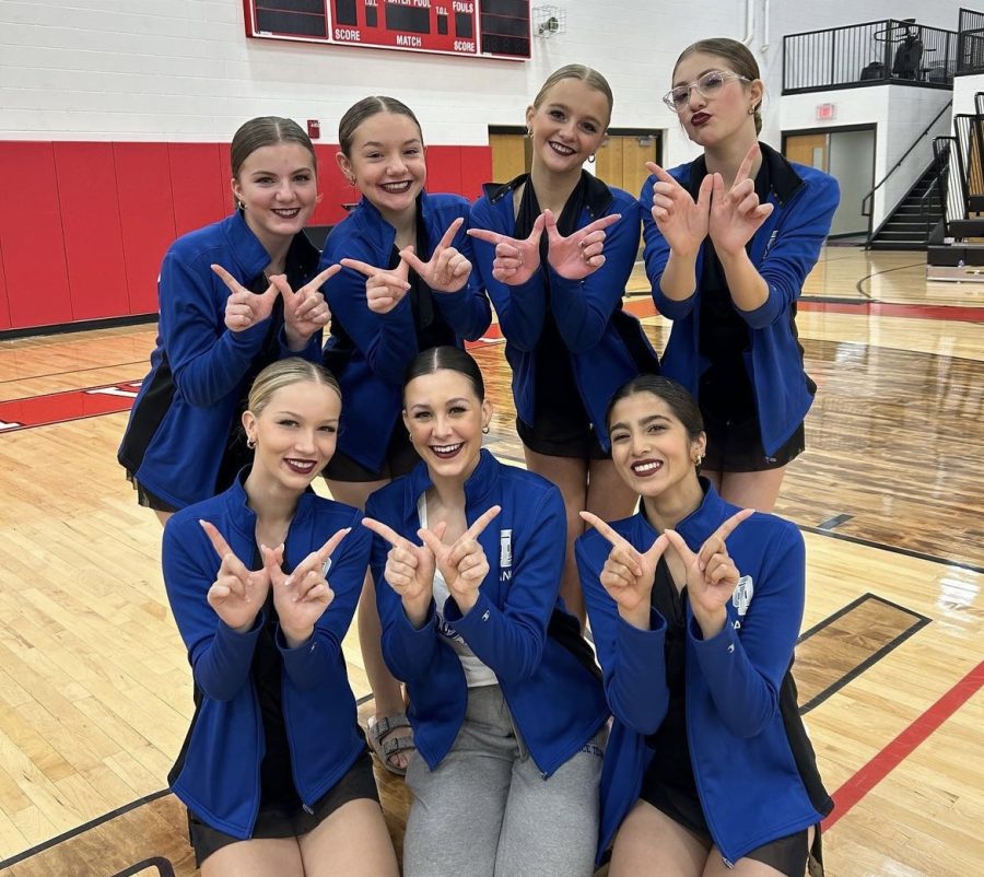 The OLHS Dance Team after their win at Regionals.