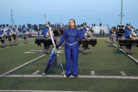 Students Jump at the Opportunity to Perform in Color Guard