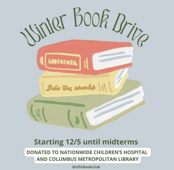 OLHS Book Club is Collecting Books for their Winter Book Drive