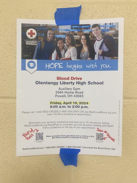 Navigation to Story: OLHS Hosts Blood Drive on April 19th