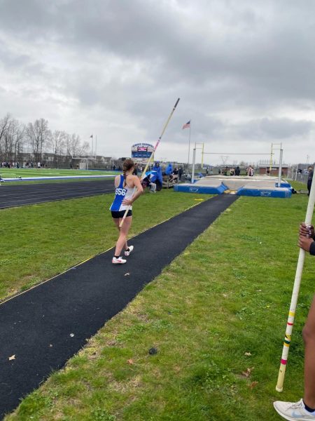 Liberty Freshman Completes her First Pole Vaulting Meet