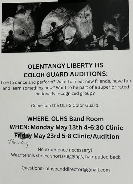 Navigation to Story: Auditioning for OLHS Color Guard