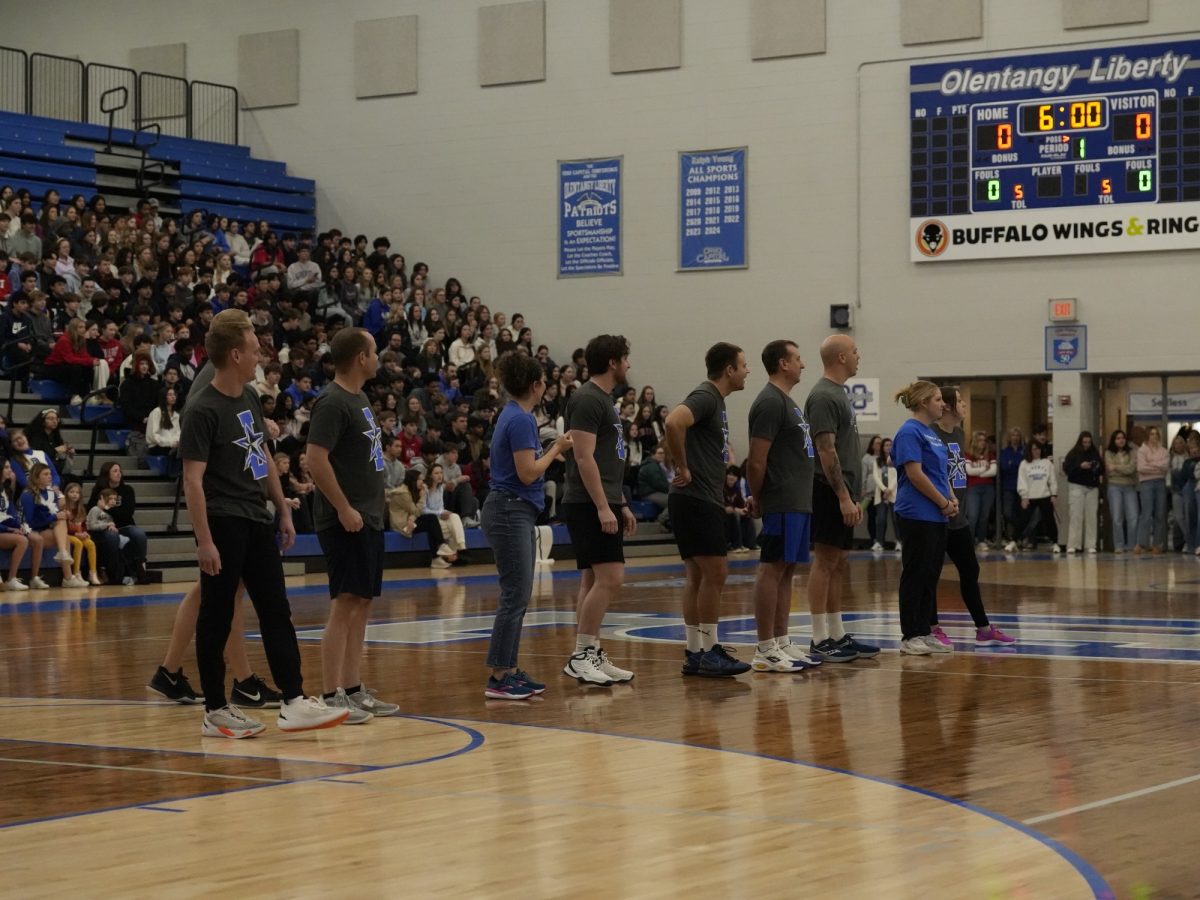 Teachers getting introduced and preparing themselves to play the students.