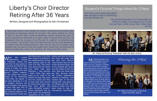 Navigation to Story: Liberty’s Choir Director Retiring After 36 Years