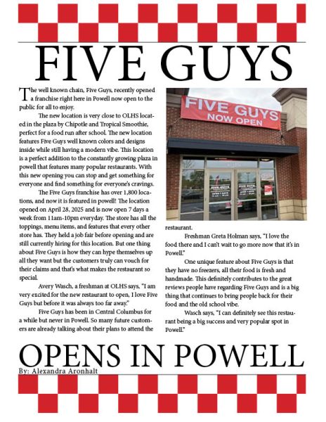 Navigation to Story: Five Guys Opens in Powell