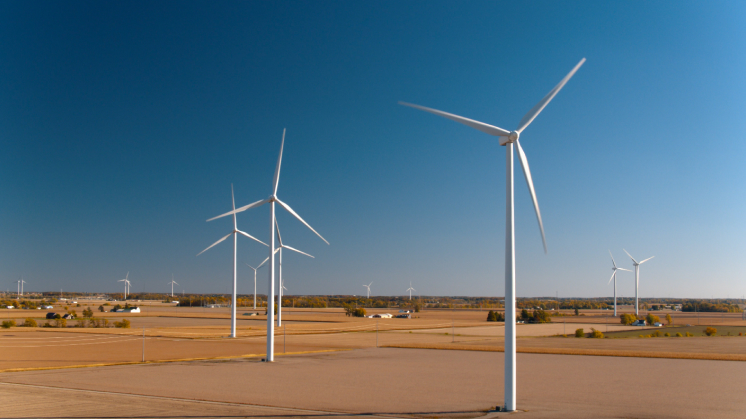 The Blue Creek Wind Farm. It spans Van Wert and Paulding County. (Courtesy Iberdrola Renewables)